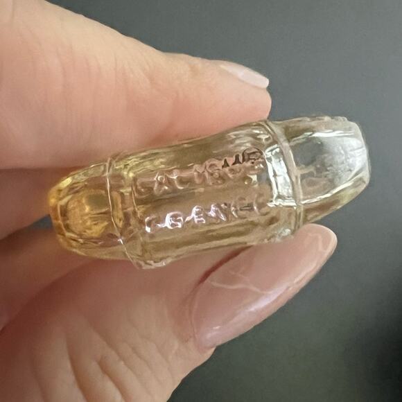 Vintage Mini .17oz Nina Ricci L'Air du Temps Round Bottle- Lalique Glass Bottle - Picture 6 of 6